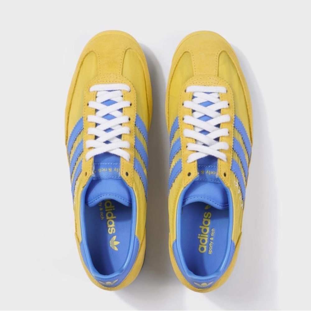 SPORTY & RICH X ADIDAS ORIGINALS
SL72 - Yellow/Blue
Brand new
Size 8 - Picture 3 of 8